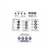 Reversible 3 Dots(5% 10% 60%) Cobalt Dichloride Free Blue To Pink HIC for Semiconductors