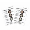 Cobalt Dichloride Free Yellow to Green Humidity Indicator Card 9 spots 10%-90% for Sensitive Components