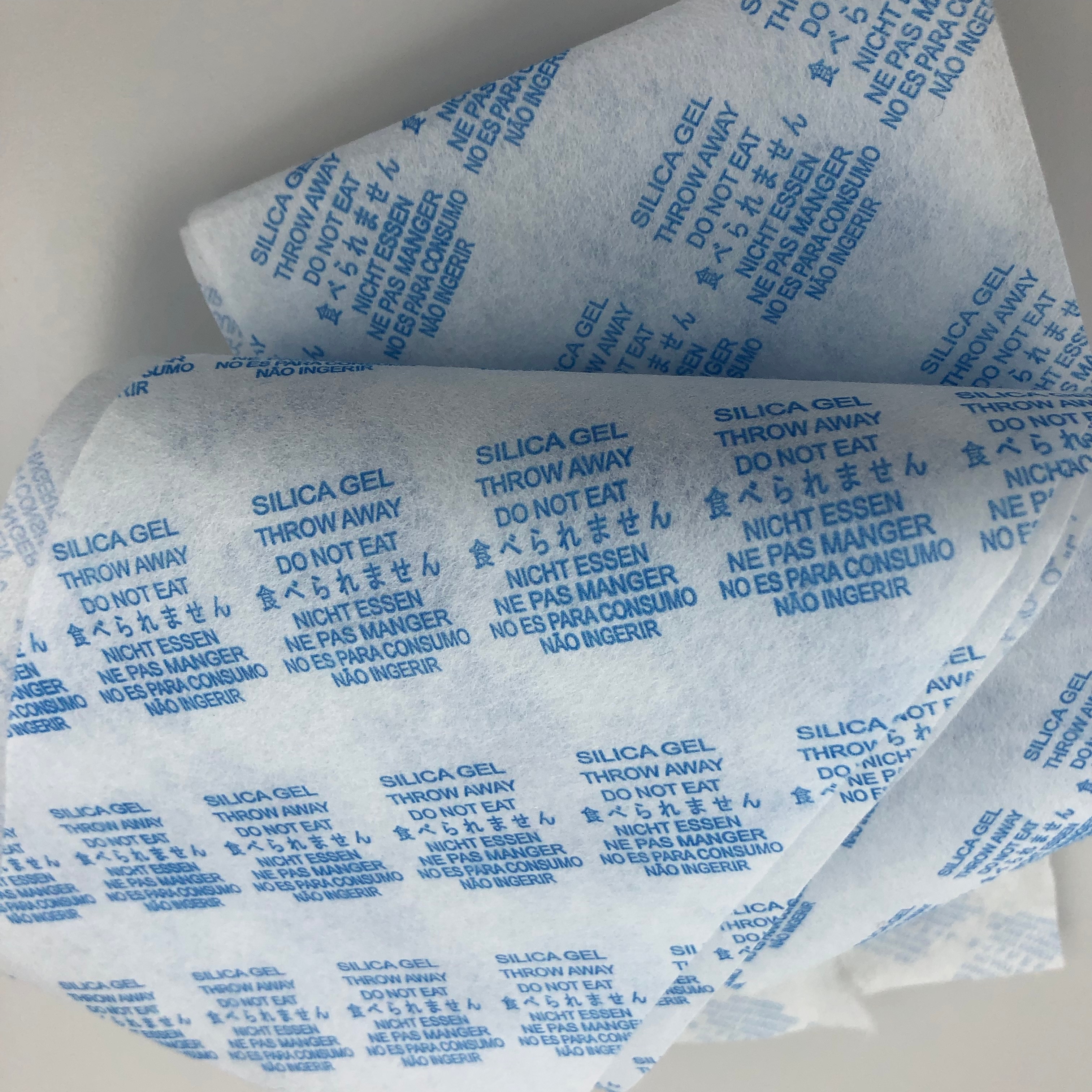 Food Grade Custom Size Printed Non-Woven Fabric for Silica Gel/Clay Desiccant