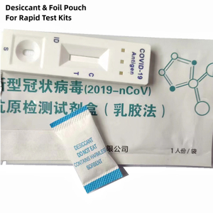 Foil pouch & 1g Silica Gel Packet for Diagnostic Kits Packaging