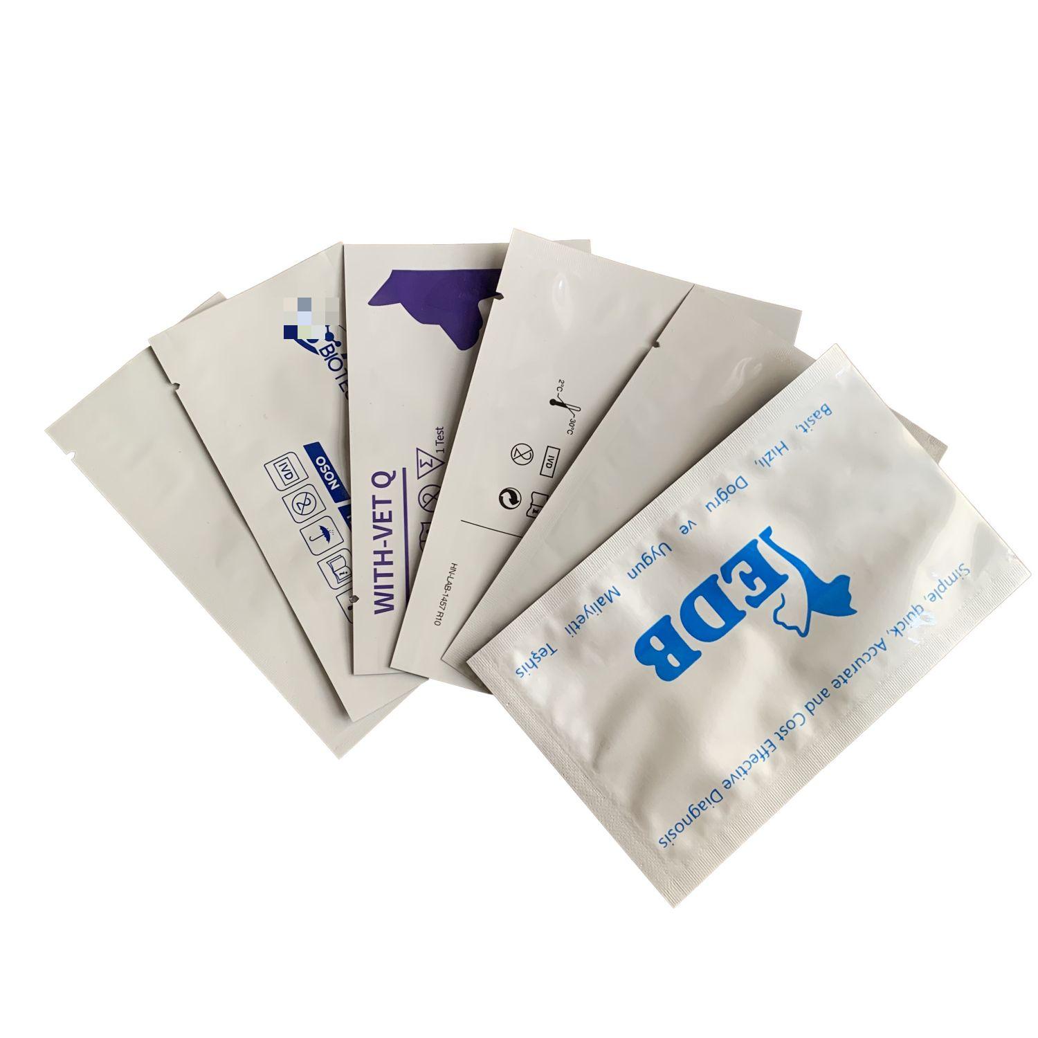 Custom Printed Laminated Foil Pouches for Bio Test Kits