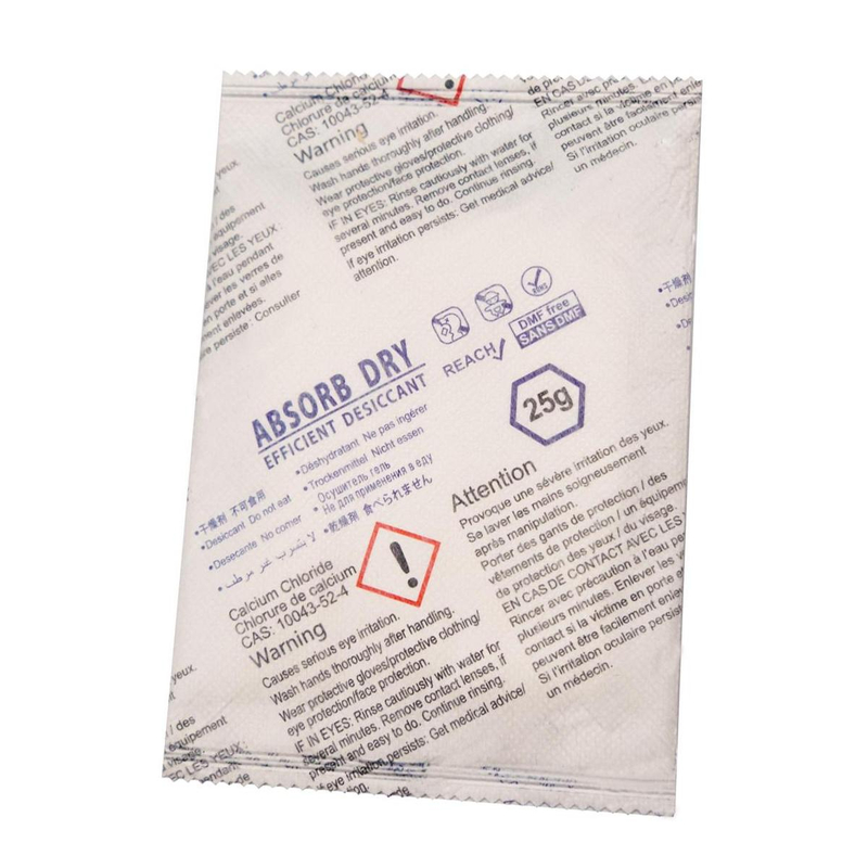 25g Calcium Chloride In-box Desiccant for Textile, Leather, Electric Appliance, Furniture, etc