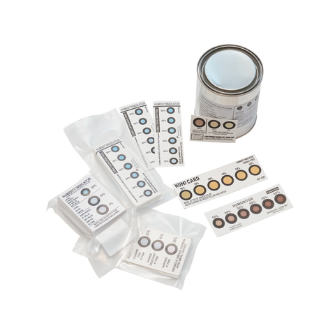 1/3/4/5/6/9dots Moisture Sensitive Color Change Humidity Indicator Card
