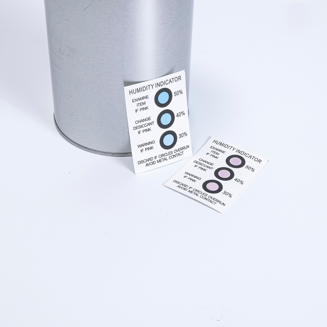 5%-10%-60% Cobalt And Halogen Free Humidity Indicator Card (HIC) Yellow To Green