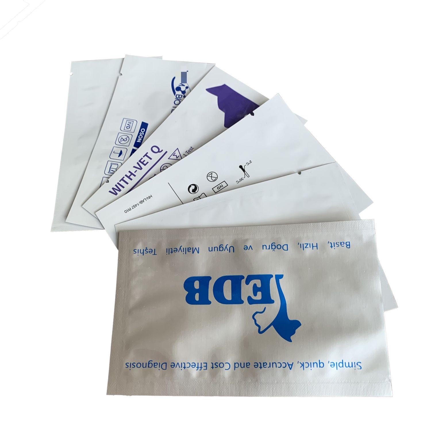 Custom Printed Laminated Foil Pouches for Bio Test Kits