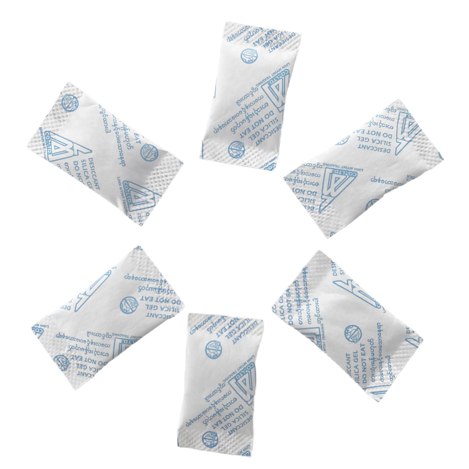 Custom Print 1g 2g 3g White Silica Gel Desiccant in Non-Woven