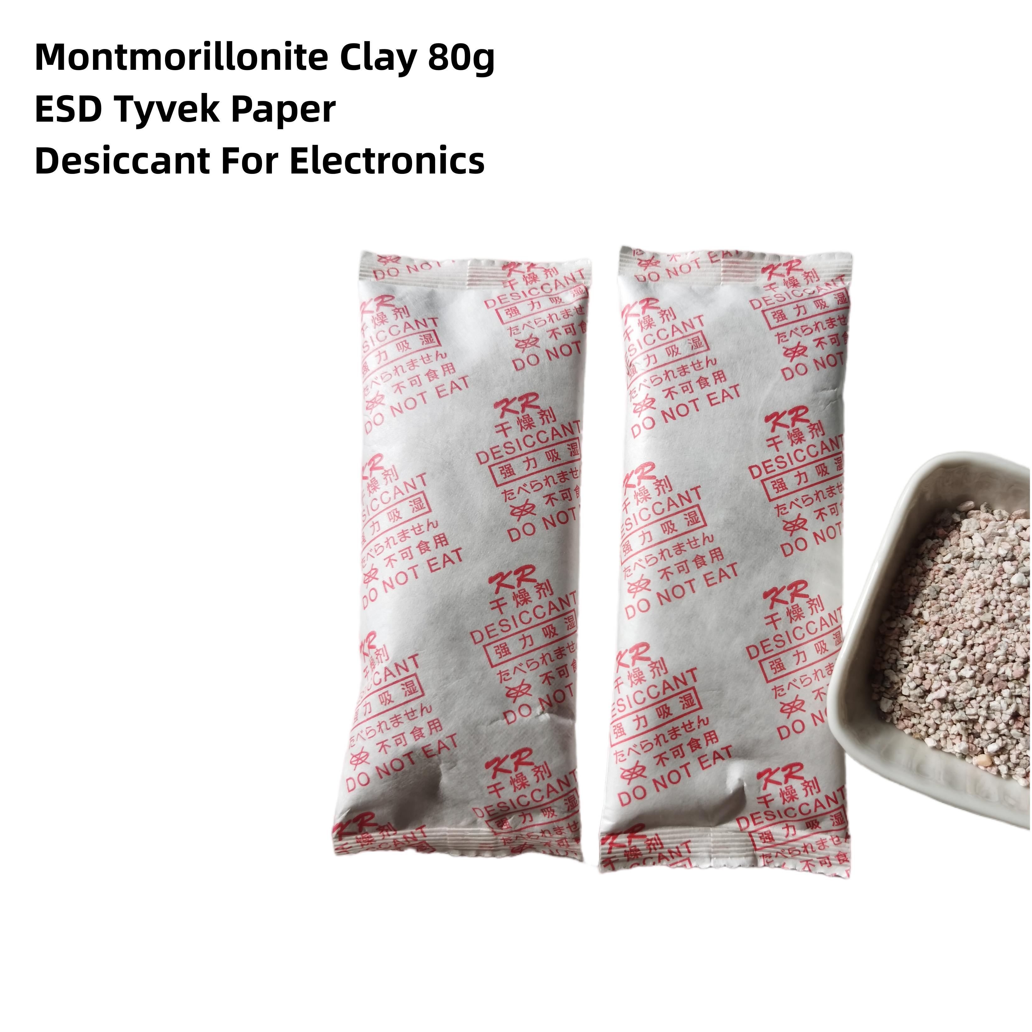 ESD Tyvek 80g Bentonite Clay Desiccant for Electronic Devices